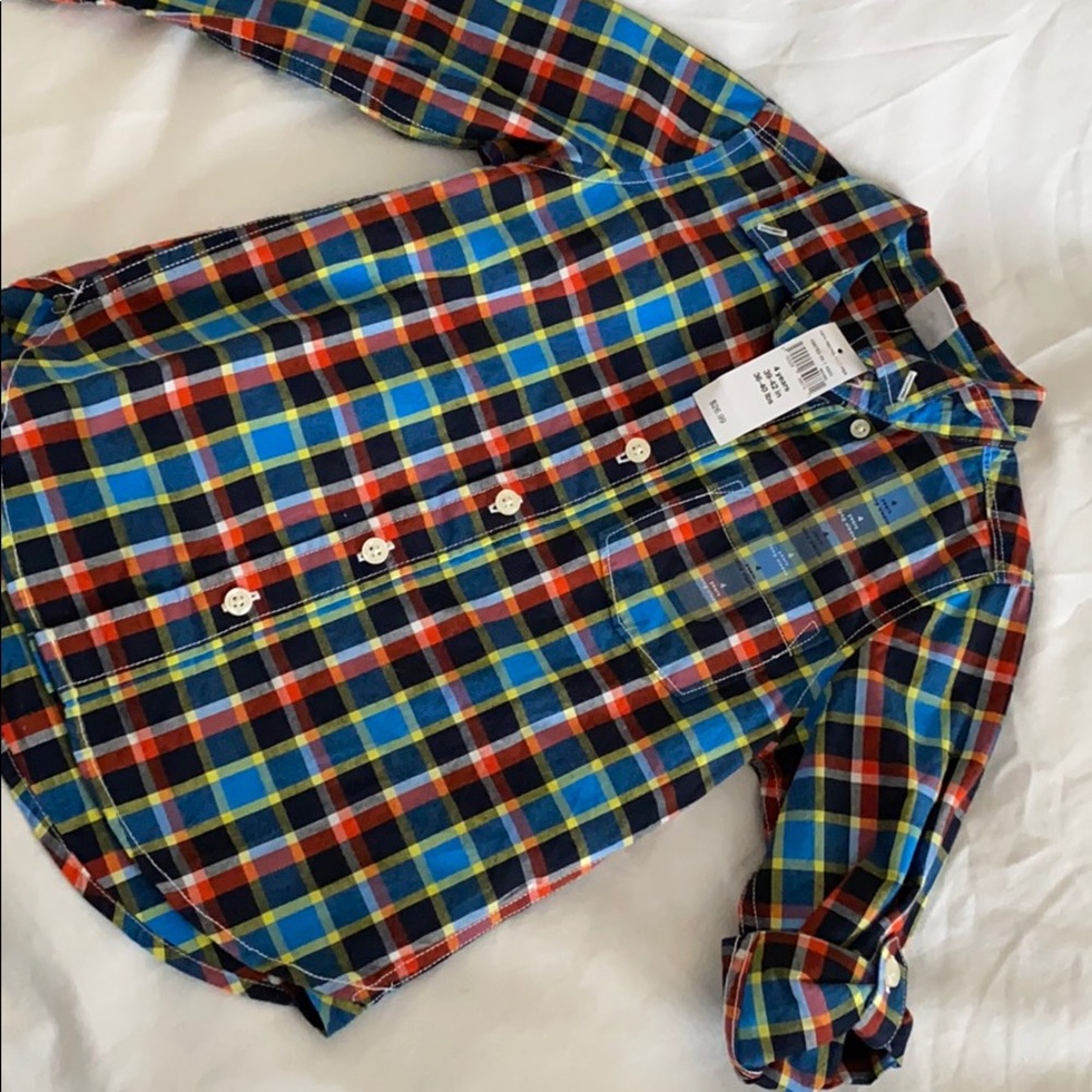 Baby Gap toddler boy button up plaid shirt